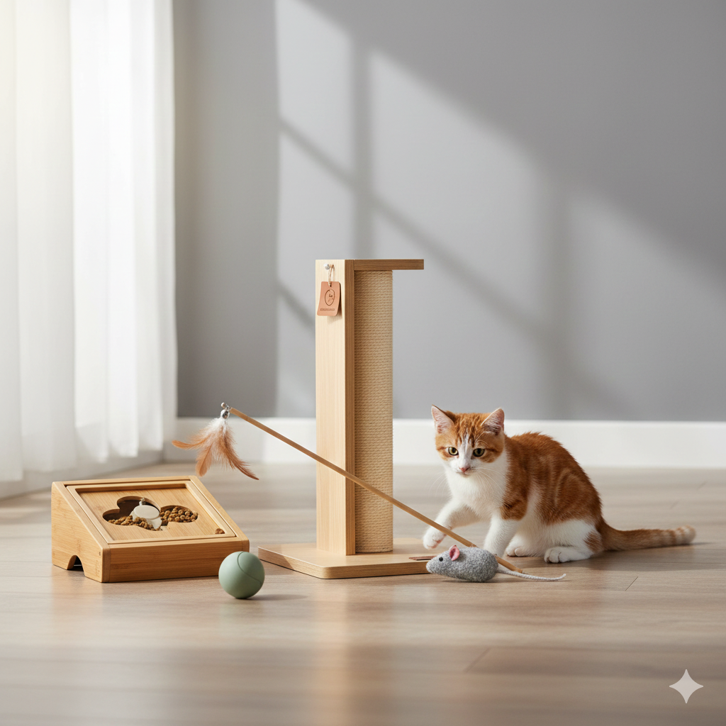 Jouets et Grattoir pour chats